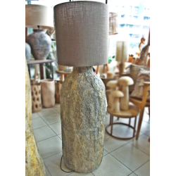 Lampa podłogowa / Stołowa z surowej ceramicki 136cm